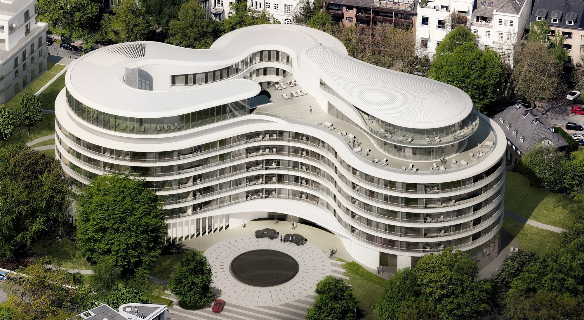 The Fontenay Hamburgo Exterior foto The new building of the University of Applied Sciences